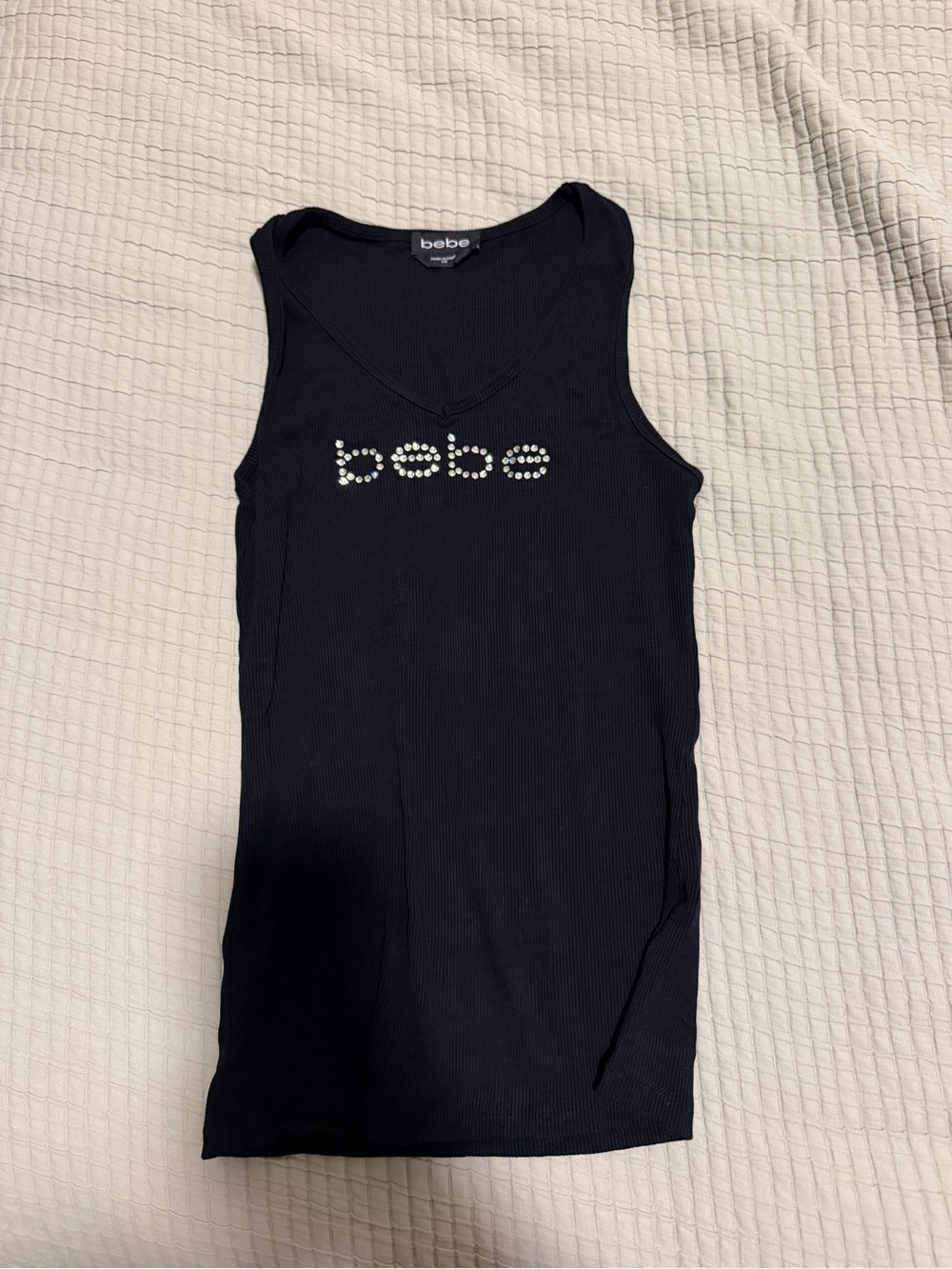 Bebe black tank XS